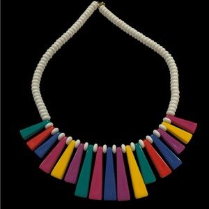 Vintage Colorful Beaded Necklace